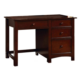 Home Styles Arts and Crafts Transitional Executive Desk, Oak Finish,  Keyboard Tray, Storage Drawers in the Desks department at