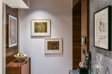 Inspiration for a zen entryway remodel in Mumbai