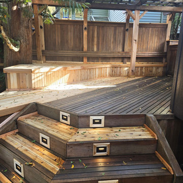 Partial Cedar Deck Rebuild with Stair Upgrade – Burien, WA