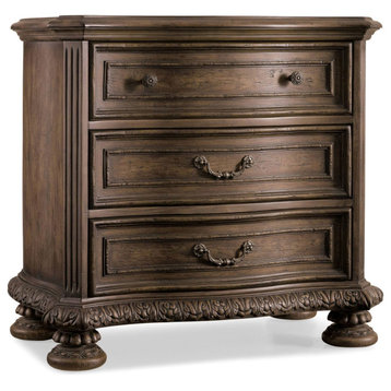 Hooker Furniture 5070-90016 Rhapsody 35"W 3 Drawer Rustic - Rustic Walnut