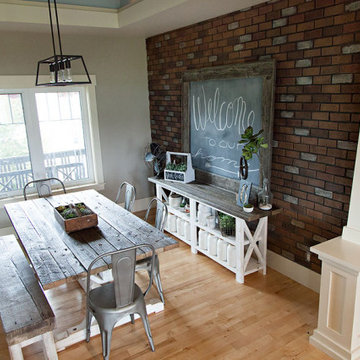 ClassicBrick - Faux Brick Dining Room Feature Wall - Antique