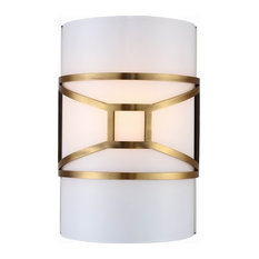 Woodbridge lighting Regan Wall Mount in, Vintage Brass, 17141CBR