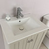 24" Single Sink Vanity-Manufactured Wood-Light Gray