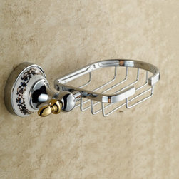 Chrome Finish Wall Mounted Basket Soap Holder TCB7809 - Bathroom Accessories
