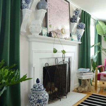 My Houzz: Tropical Chic Style in a 1950s New England Home