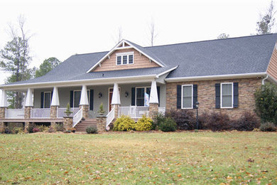 Example of an arts and crafts exterior home design in Other