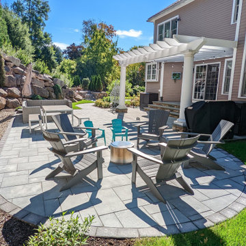 Patio and Spa Landscape Design Natick, MA