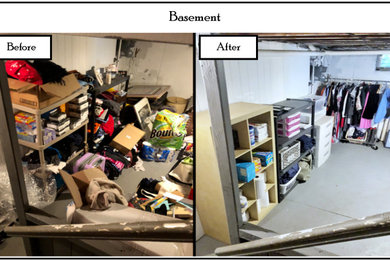 Basement Decluttered and Organized