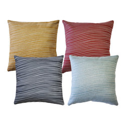 Pillow Decor - Meraki Throw Pillows 19 Inch Square, with Polyfill Insert - Decorative Pillows