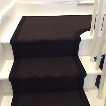 Black Carpet Runner to Stairs