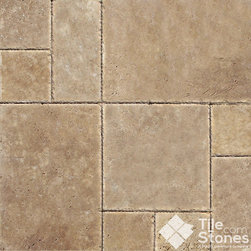 Tuscany Chocolate Travertine, Versailles Pattern - Wall And Floor Tile