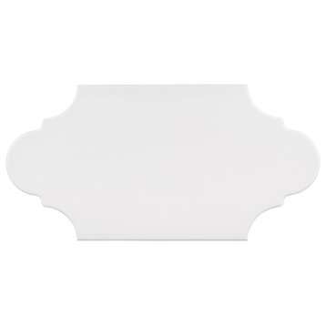 Textile Basic Provenzal White Porcelain Floor and Wall Tile