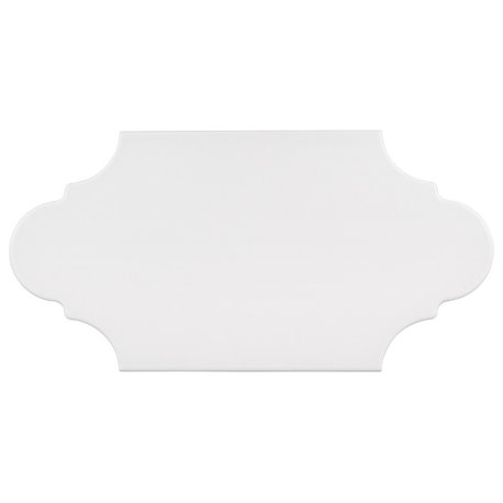 Textile Basic Provenzal White Porcelain Floor and Wall Tile