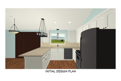 Design ideas for a transitional home design in Other.