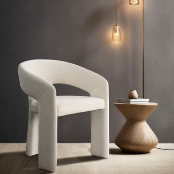 Rendition Fabric Dining Chair - Cream