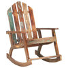 vidaXL Rocking Chair Wooden Adirondack Chair Porch Rocker Solid Reclaimed Wood