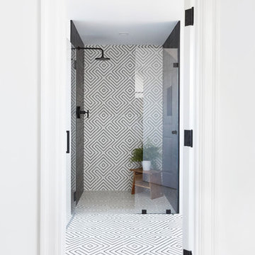Custom Project - Black and White Bathroom