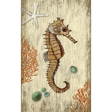 Red Horse Rustic Seahorse Sign - 15 x 26