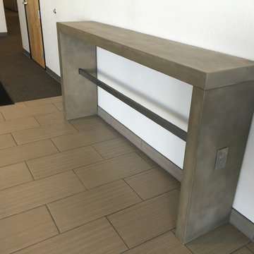Table with Metal Accent Modern