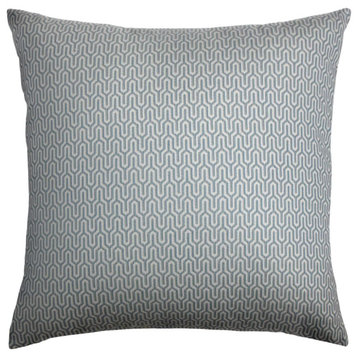 The Pillow Collection Grey Swansea Throw Pillow, 24"