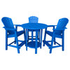 Phat Tommy Outdoor Pub Table Set, Bar Height Patio Dining Set, Blue