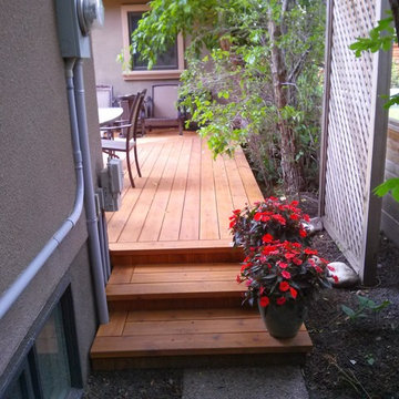 Cozy outdoor deck