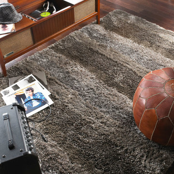 City View Rectangle Hand Tufted Rugs, Smoke Multi