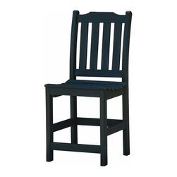 Highwood - Outdoor Lehigh Recycled Plastic Counter Height Side Chair - AD-CHCL1, Charles... - Outdoor Bar Stools And Counter Stools