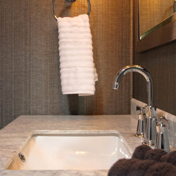 Luxe Transitional Centennial Guest Bath Remodel