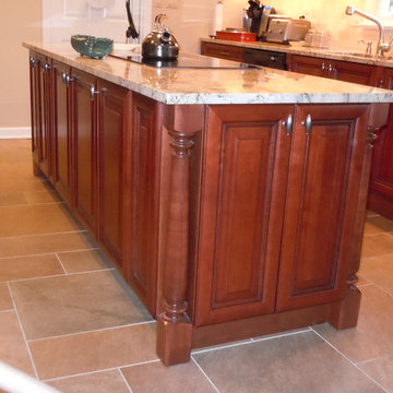 Cherry Kitchen with Red Accents