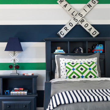 #bethesdaglamfam - Green and Navy Boy's Bedroom