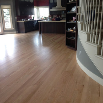 Examples of different wood species: Red Oak