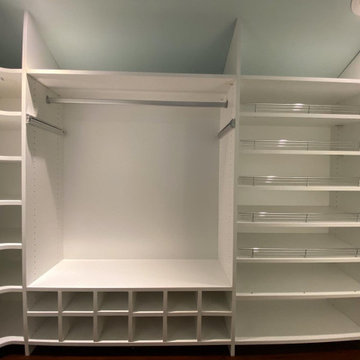 White Walk-In Closets Project: Elevating Closet Organization and Aesthetics
