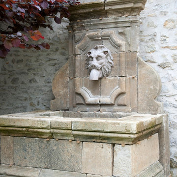 Exterior water Fountains for Pools and Walls, Mediterranean Style