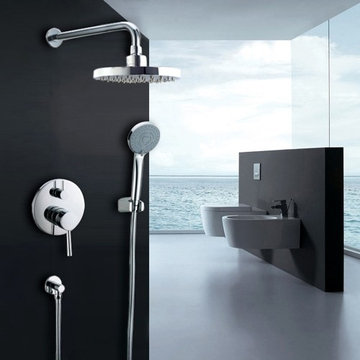Brewst Wall Mounted Rain Shower Head & Handshower Set