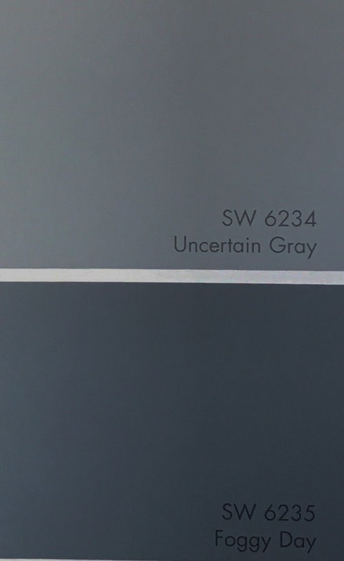 Need Advice On Cabinet Color Sw Foggy Day Or Uncertain Gray