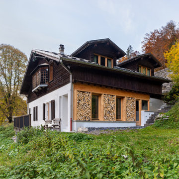 Extension d'un chalet dans les Alpes