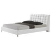 Contemporary Platform Bed in White