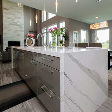 Contemporary Modern 2 Story Plan #57916