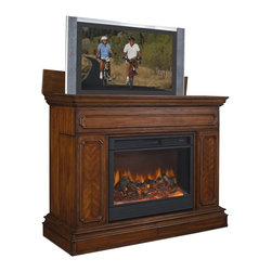 TVLIFTCABINET Remington Fireplace TV Lift Cabinet - Entertainment Centers And Tv Stands