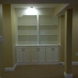 Finished Basements - Display And Wall Shelves 