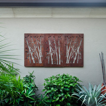 Corten & Powder Coated Laser Cut Steel Panels