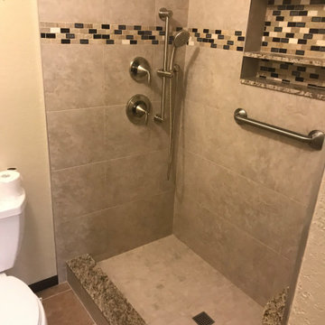 Completed Shower Before Glass Install