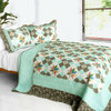 Deep in My Heart 3PC Cotton Contained Patchwork Quilt Set (Full/Queen Size)