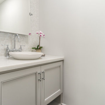 Hermosa Beach Minimalist Powder Room Transformation