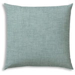 Joita, llc - Weave Seafoam Indoor/Outdoor Pillows, Sewn Closure, Set of 2 - Set of 2 - WEAVE (seafoam) is a wonderful outdoor pillow with a printed on pattern of contrasting colors of light to dark seafoam. Constructed with an outdoor rated thread and fabric. Printed pattern on polyester fabric. To maintain the life of the pillow, bring indoors or protect from the elements when not in use. Spot clean, hang to dry. Do not dry clean. Two complete pillows with stuffing and sewn closures.