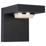 Artcraft Lighting - Cruz 1 Light 6W Wall Light, Black - The "Cruz" collection outdoor light features a bright LED source with a modern designed black frame. The frosted LED cover has a chrome band for extra styling. (This outdoor fixture is backed by our 25 year warranty on corrosion and 5 year warranty on paint defects - please see details)