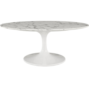 Halstead Coffee Table - White, Small
