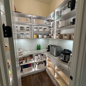 Custom Pantry with Integrated LED Lighting