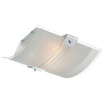 Lite Source - Lite Source LS-5430 Vincenzo - Two Light Flush Mount - Shade Included: True